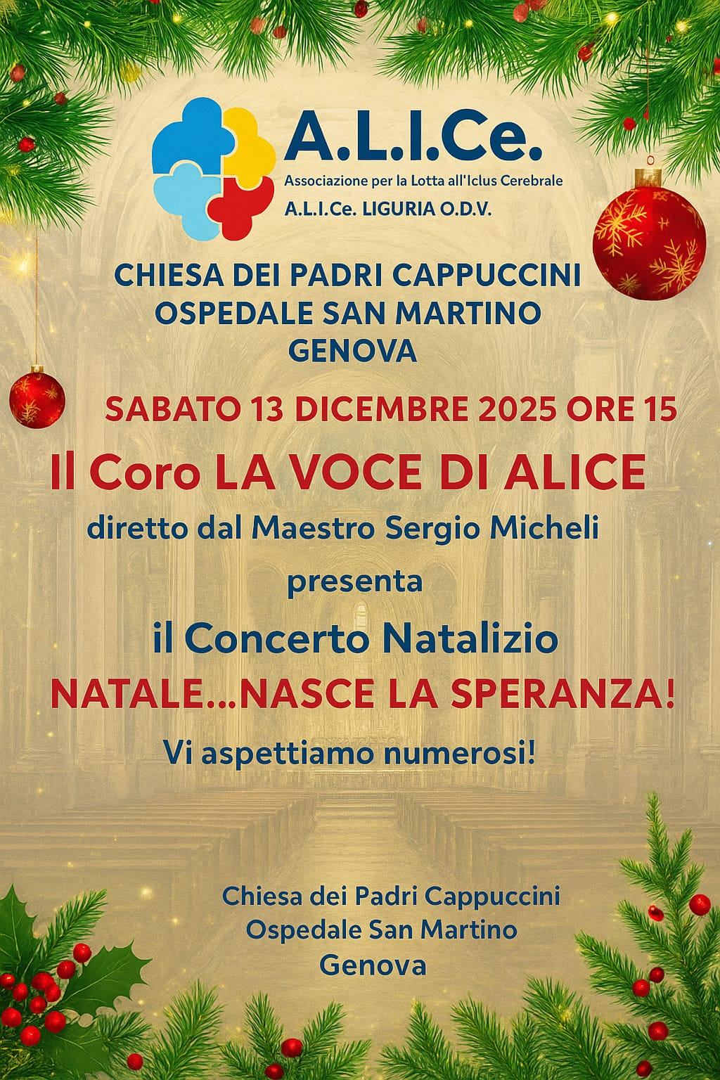 CONCERTO NATALIZIO ALICE 2025