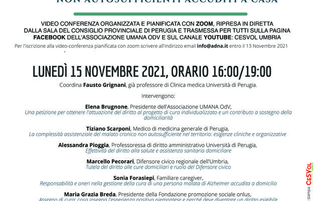 DIRITTO ALLE CURE SANITARIE DOMICILIARI Le richieste al Parlamento per garantire le cure ai malati cronici non autosufficienti accuditi a casa.jpg