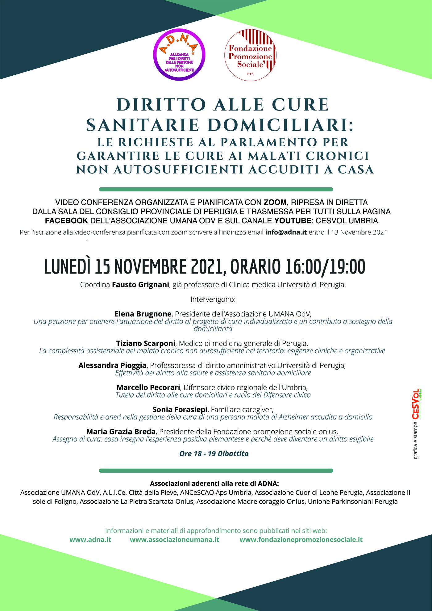 DIRITTO ALLE CURE SANITARIE DOMICILIARI Le richieste al Parlamento per garantire le cure ai malati cronici non autosufficienti accuditi a casa.jpg