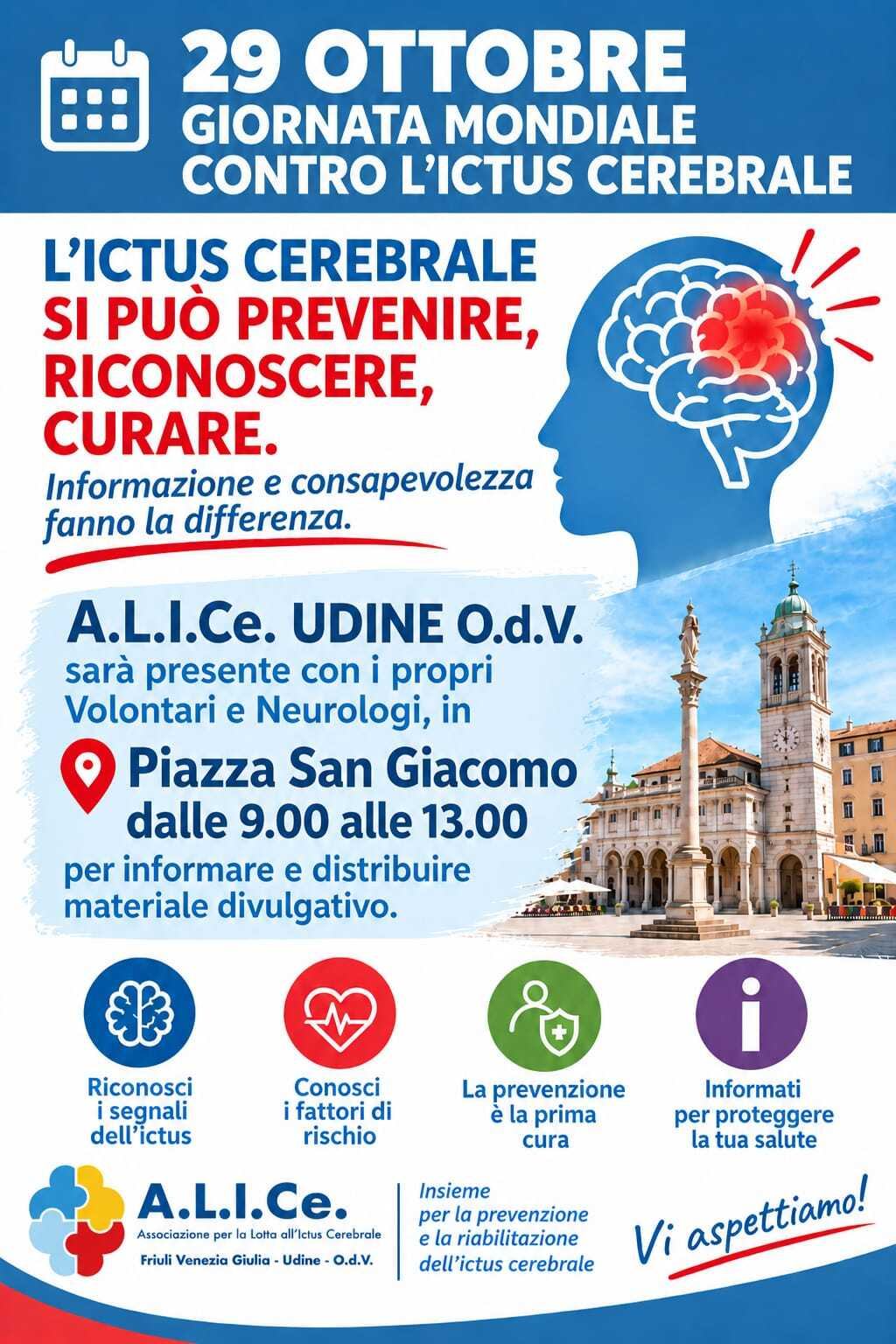 Giornata mondiale contro l’ictus a Udine locandina