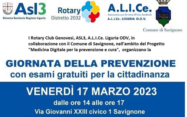 GIORNATA DI PREVENZIONE DELL'ICTUS