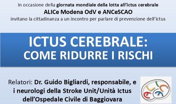 Incontro - ICTUS CEREBRALE: come ridurre i rischi