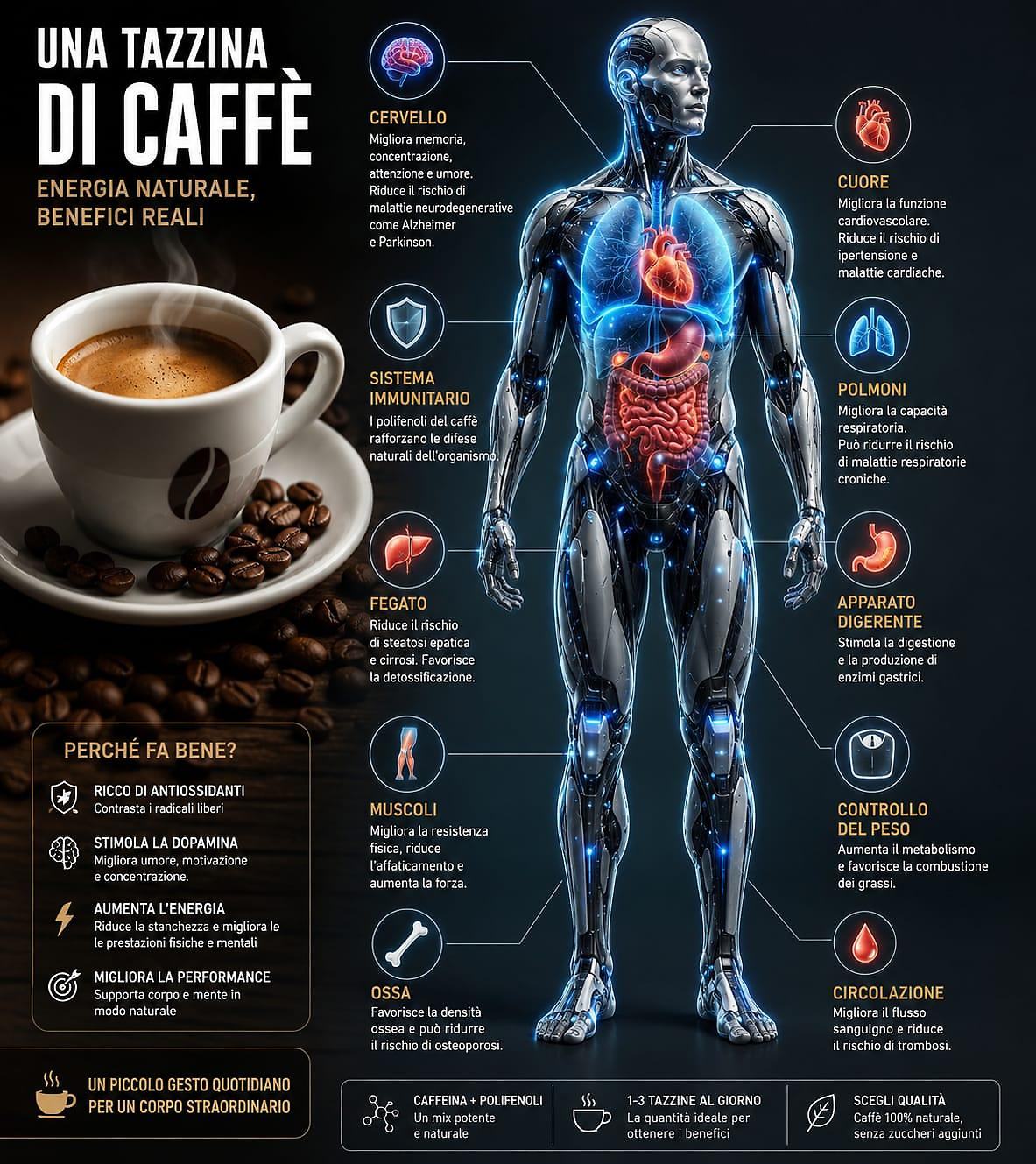 Mondo sanità I benefici del caffé su fegato, cervello e metabolismo - immagine 2