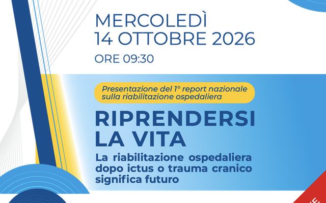 Riprendersi la vita — save the date conferenza stampa 14 ottobre 2026